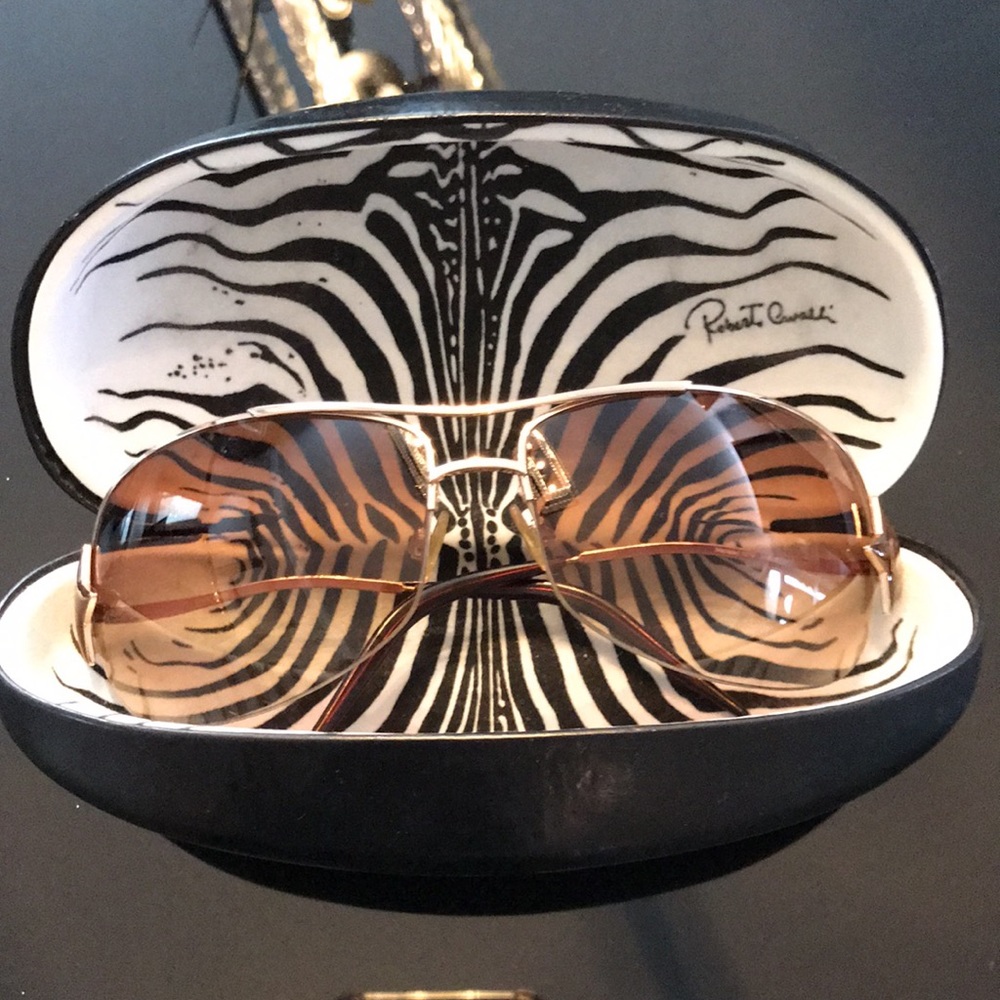 Roberto Cavalli Sunglasses Rose gold Metal Frame.